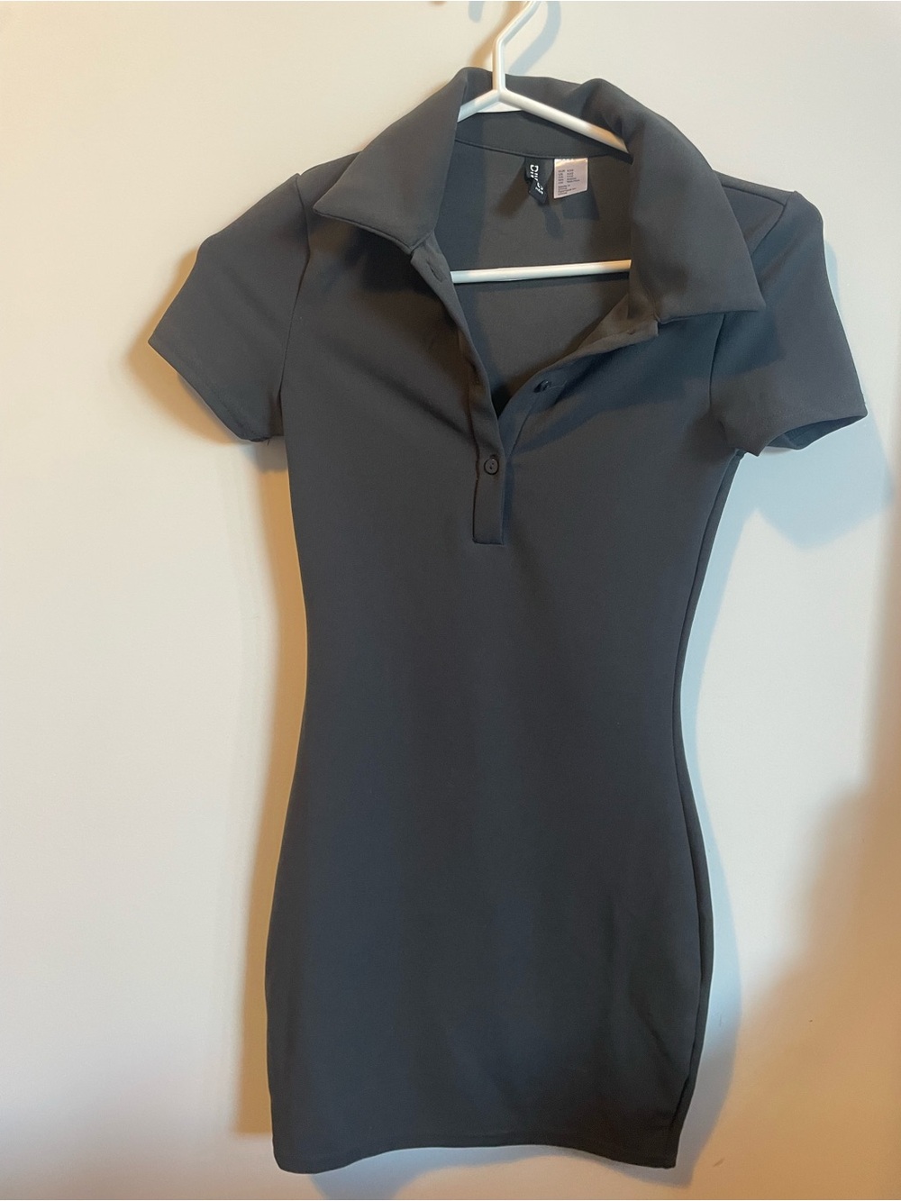 H&M Casual Fitted Polo Mini Dress